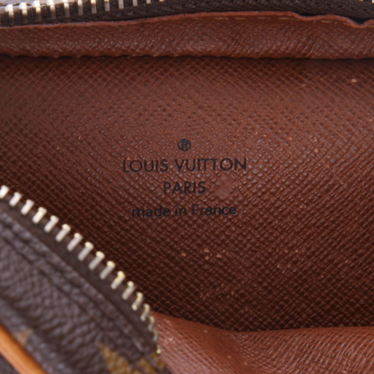 Borsa a tracolla Louis Vuitton  Danube	 in tela monogram marrone e pelle naturale - Detail D2