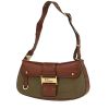 Dior  Colombus handbag  in khaki canvas  and brown leather - 00pp thumbnail