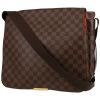 Louis Vuitton  Bastille shoulder bag  in ebene damier canvas  and brown leather - 00pp thumbnail