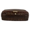 Louis Vuitton  Bastille shoulder bag  in ebene damier canvas  and brown leather - Detail D1 thumbnail