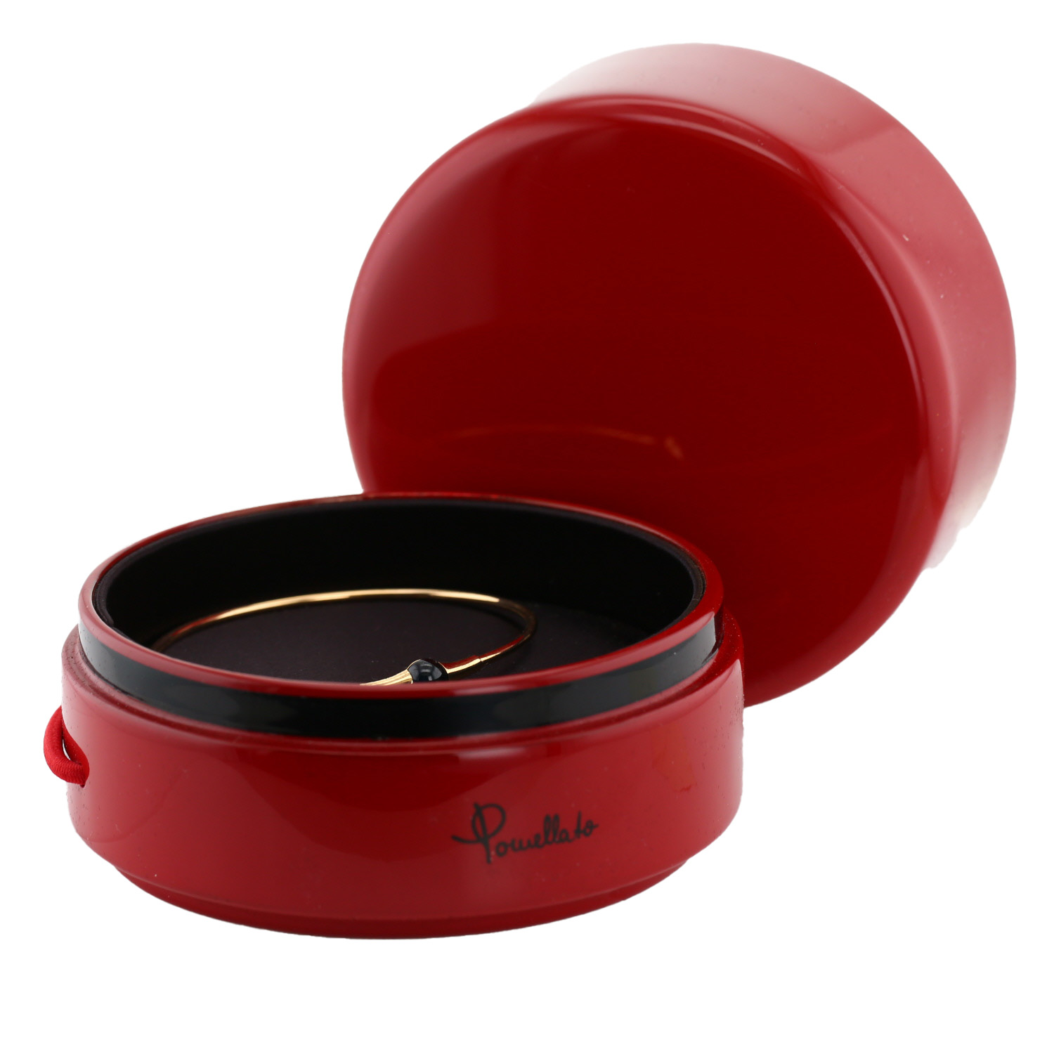 Bracciale Pomellato M'ama Non M'ama in oro rosa e topazio blu - Detail D2