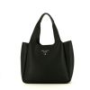 Prada  Dynamique handbag  in black grained leather - 360 thumbnail