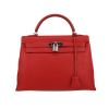 Borsa Hermès  Kelly 32 cm in pelle togo rossa - 360 thumbnail