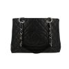 Chanel  Shopping GST bag worn on the shoulder or carried in the hand  in black quilted grained leather - 360 thumbnail
