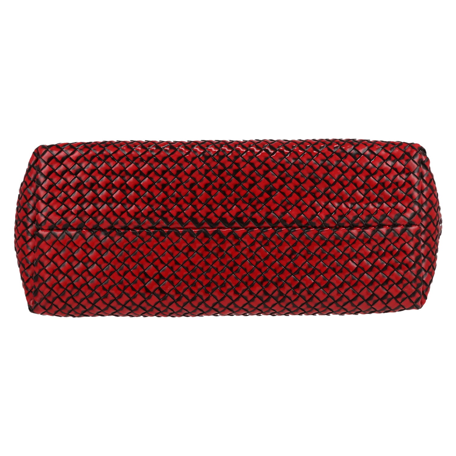 Sac cabas Bottega Veneta  Cabat en cuir intrecciato rouge et noir - Detail D1