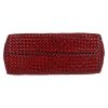 Bottega Veneta  Cabat shopping bag  in red and black intrecciato leather - Detail D1 thumbnail