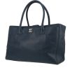 Chanel  Executive shopping bag  in blue oil grained leather - 00pp thumbnail