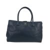 Chanel  Executive shopping bag  in blue oil grained leather - 360 thumbnail