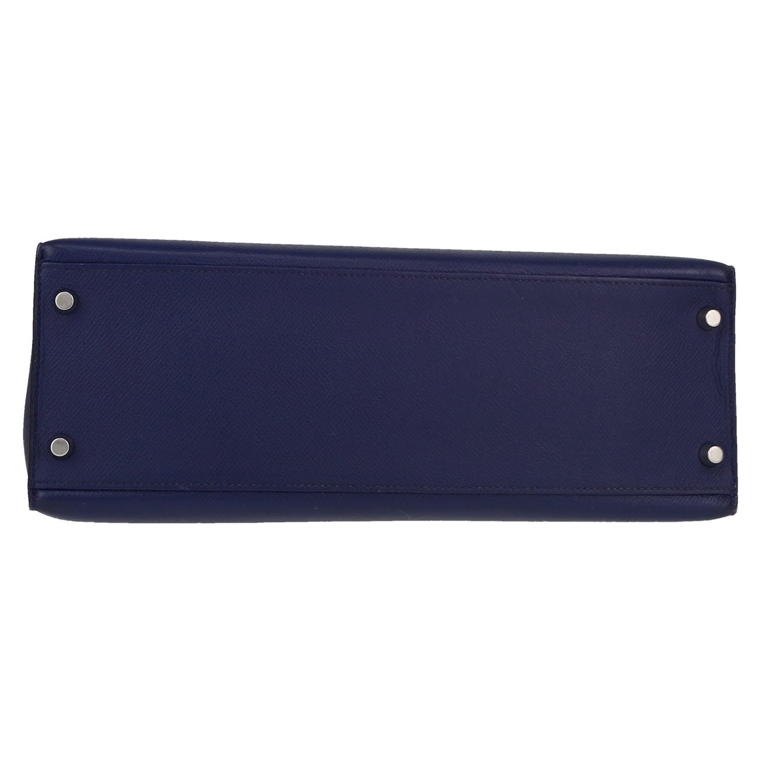 Borsa Hermès  Kelly 32 cm in pelle Epsom blu Zaffiro - Detail D1