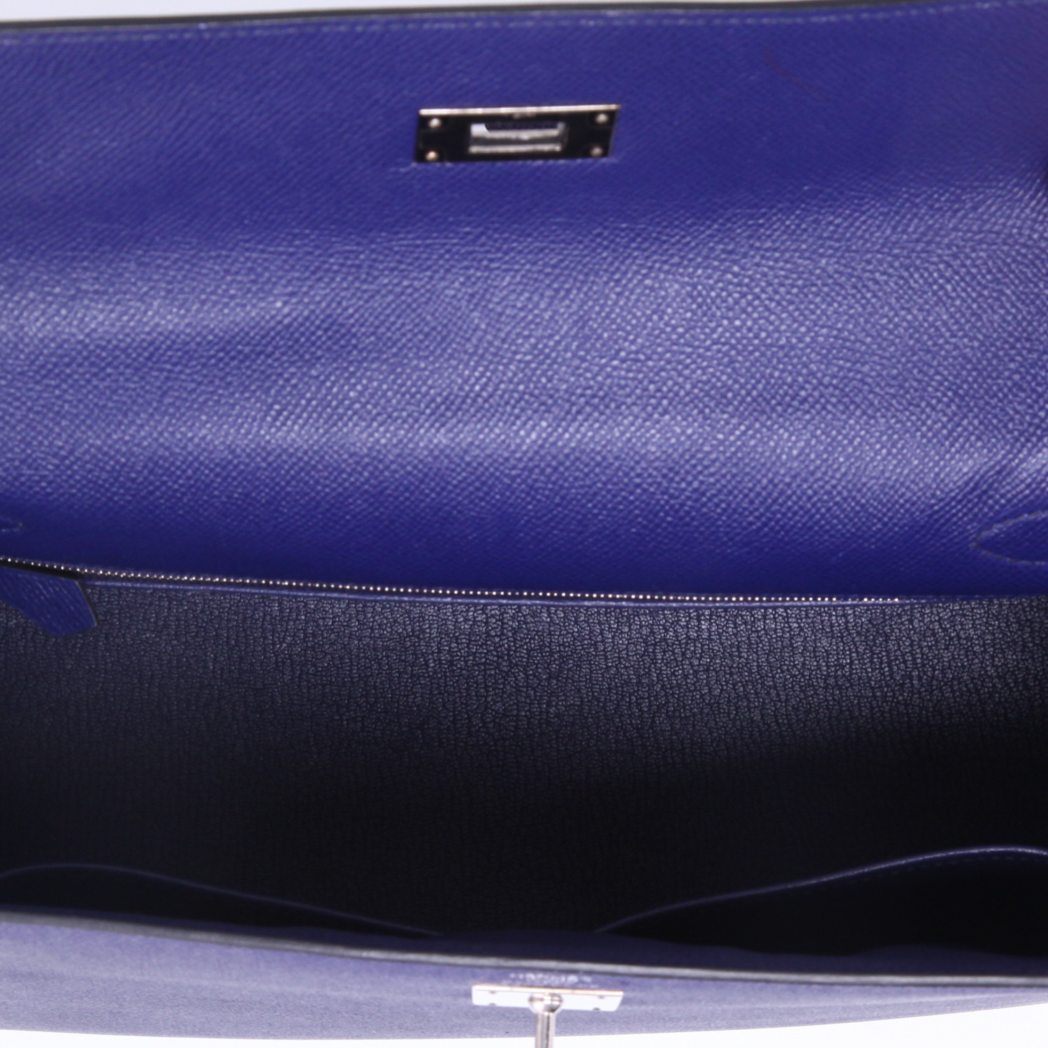 Sac à main Hermès  Kelly 32 cm en cuir epsom Bleu Saphir - Detail D3