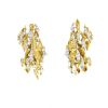 Sterlé  earrings in yellow gold, white gold and diamond - 360 thumbnail