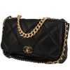 Sac bandoulière Chanel  19 grand modèle  en cuir matelassé noir - 00pp thumbnail