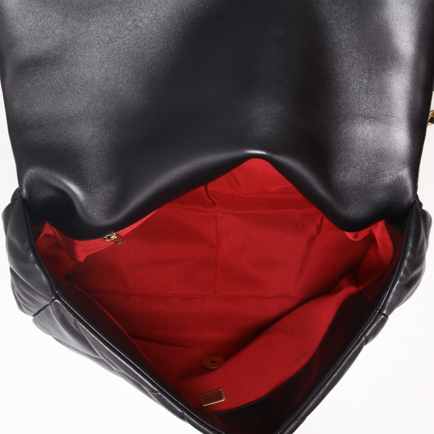 Borsa a tracolla Chanel  19 modello grande  in pelle trapuntata nera - Detail D3