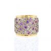 Pomellato Sabbia ring in pink gold,  sapphires and diamonds - 360 thumbnail