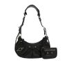 Balenciaga  Cagole shoulder bag  in black leather - 360 thumbnail