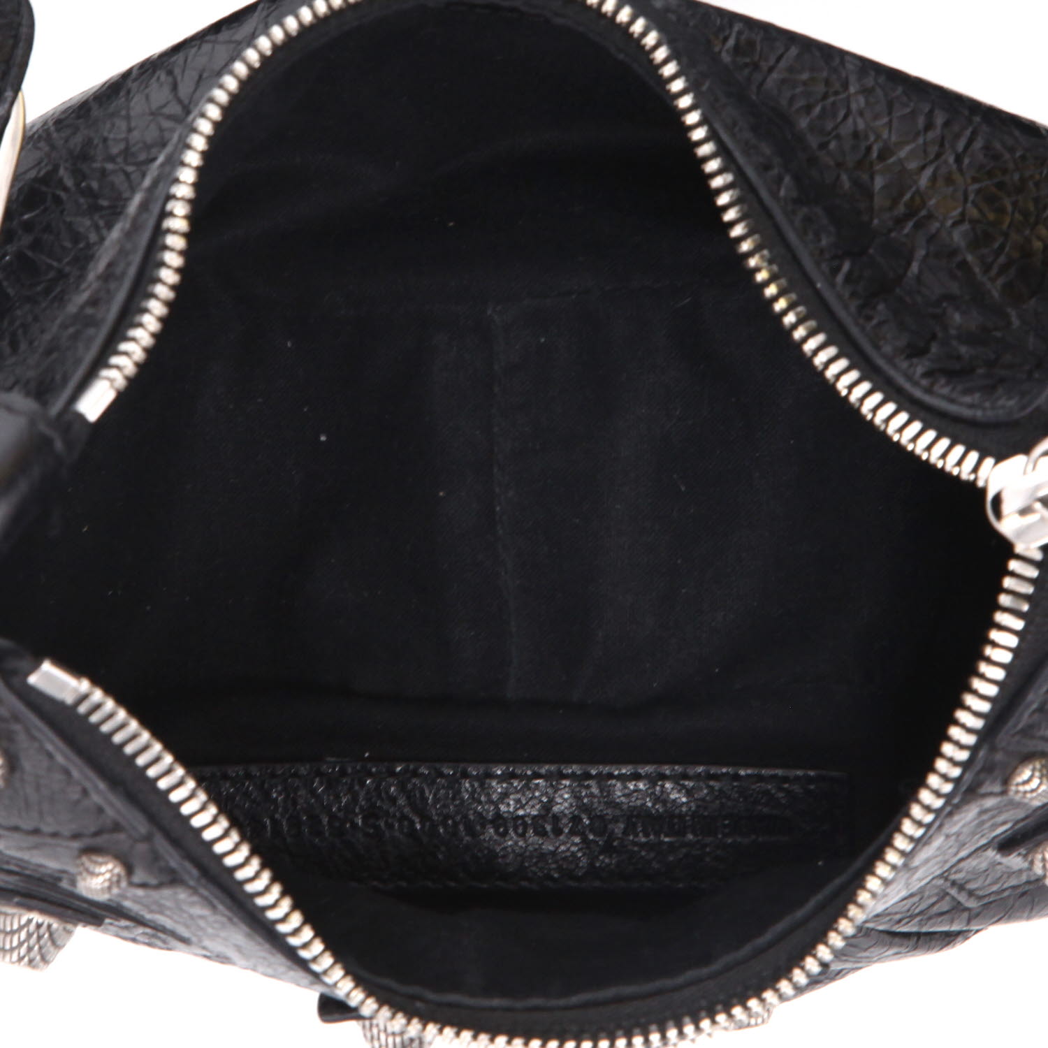 Balenciaga  Cagole shoulder bag  in black leather - Detail D3