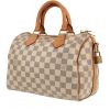 Louis Vuitton  Speedy 25 handbag  in azur damier canvas  and natural leather - 00pp thumbnail
