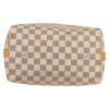 Louis Vuitton  Speedy 25 handbag  in azur damier canvas  and natural leather - Detail D1 thumbnail