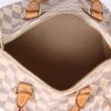 Louis Vuitton  Speedy 25 handbag  in azur damier canvas  and natural leather - Detail D3 thumbnail