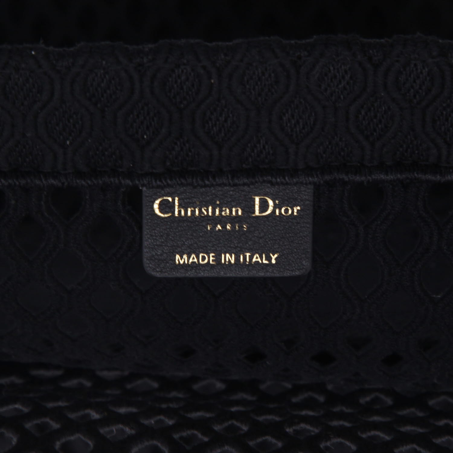 Dior  Book Tote shopping bag  in black canvas - Detail D2
