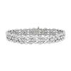 Tiffany & Co Jazz bracelet in platinium and diamonds - 00pp thumbnail