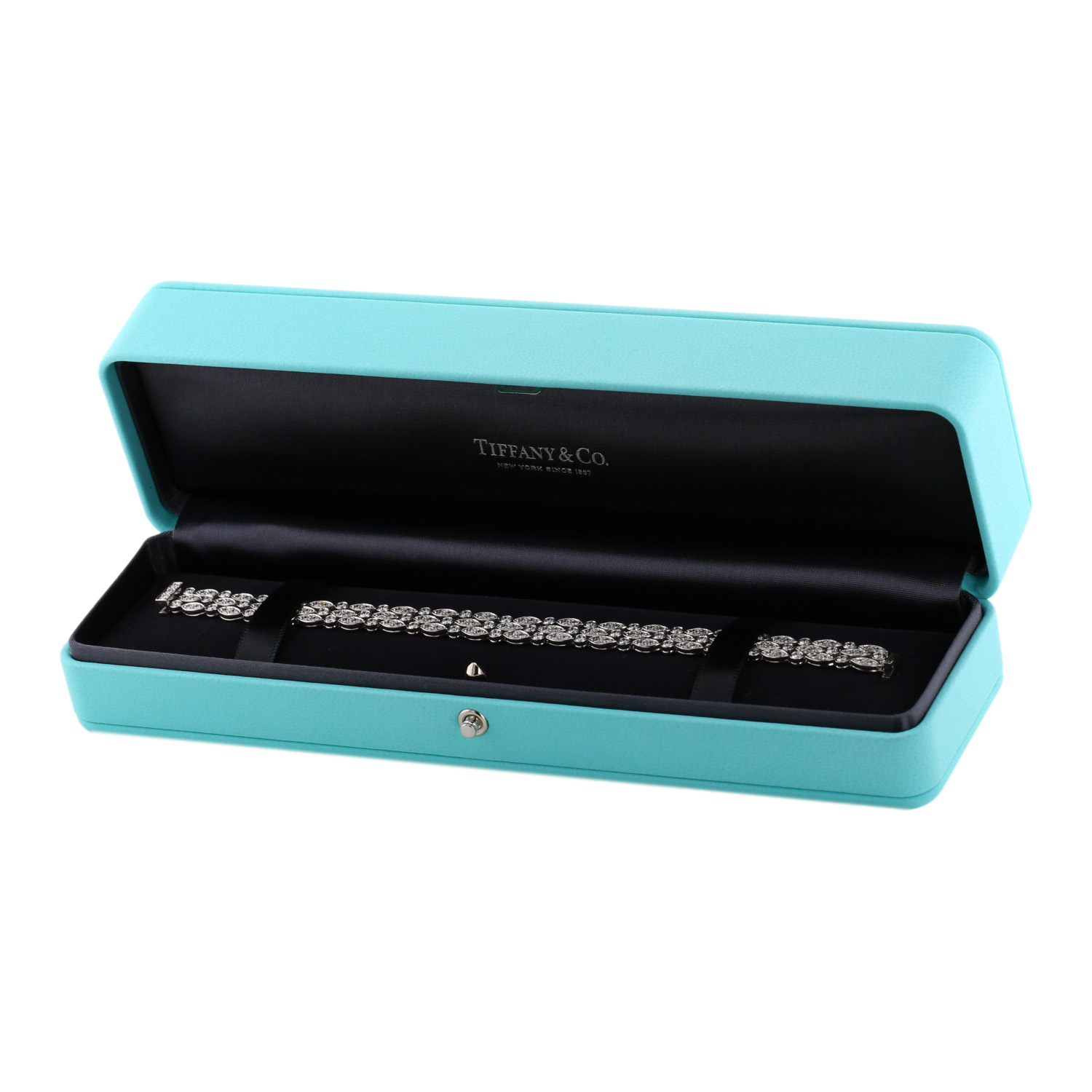 Bracelet Tiffany 
Co Jazz en platine et diamants - Detail D2