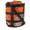 Hermès  Musardine handbag  in orange silk  and black epsom leather - 00pp thumbnail