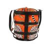 Hermès  Musardine handbag  in orange silk  and black epsom leather - 360 thumbnail