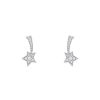 Paire de boucles d'oreilles Chanel Comètes en or blanc et diamants - 00pp thumbnail