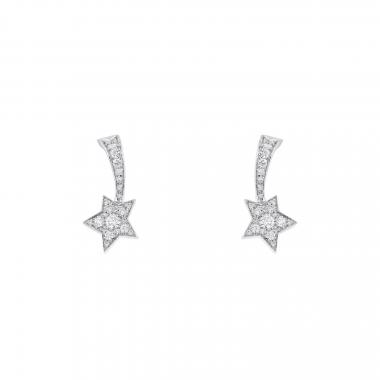 Orecchini Chanel Comètes in oro bianco e diamanti Orecchini Chanel Comètes in oro bianco e diamanti