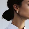 Paire de boucles d'oreilles Tiffany & Co City HardWear grand modèle en or rose et diamants - Detail D1 thumbnail