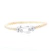 Fred Force 10 large model bracelet in white gold and diamonds - 360 thumbnail