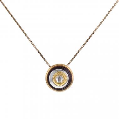 Collana Boucheron Quatre in 3 ori, cristallo di rocca e PVD