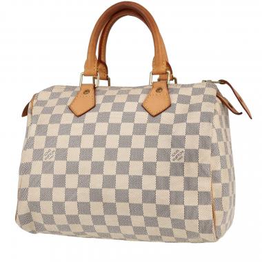 Sac à main Louis Vuitton  Speedy 25 en toile damier azur