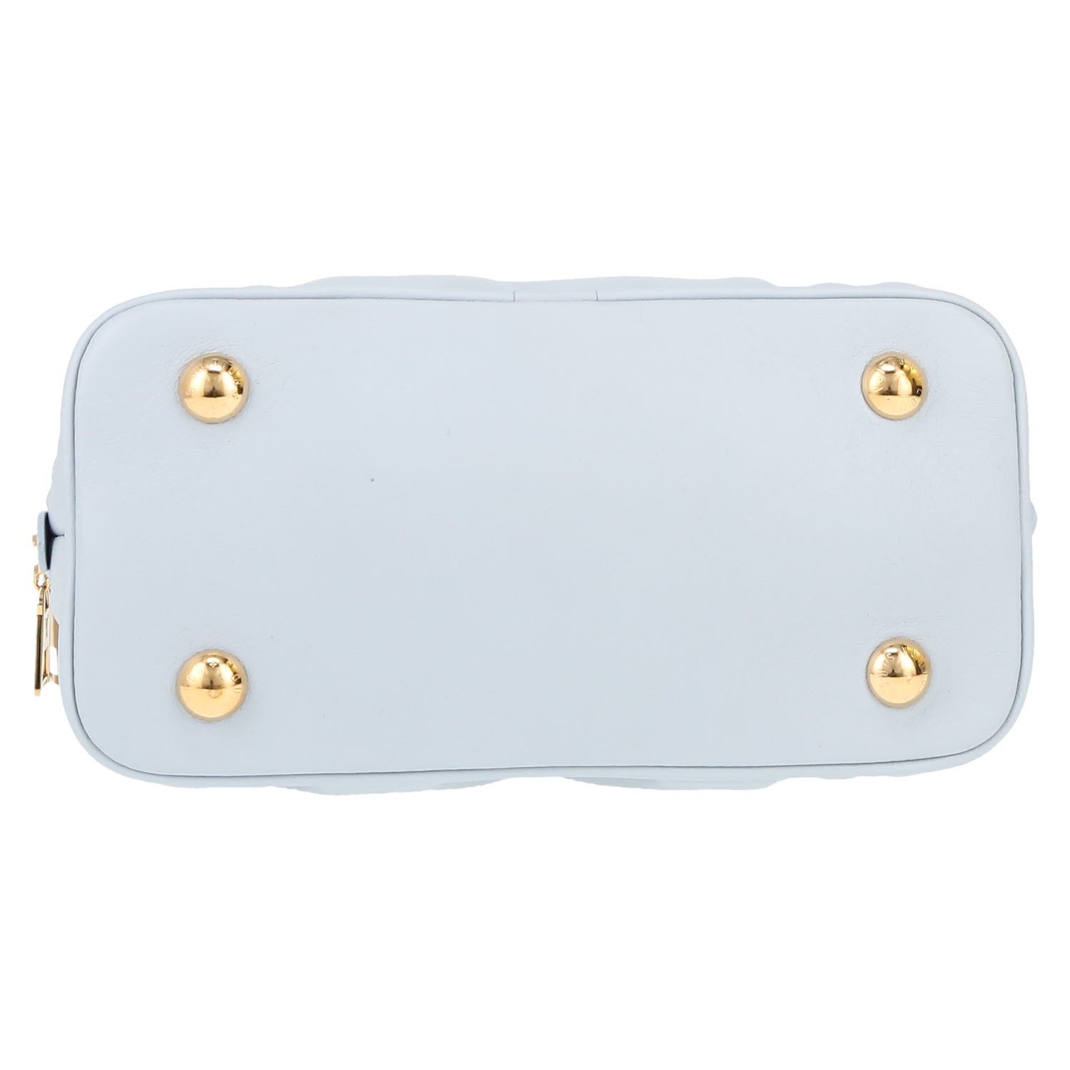 Louis Vuitton  Alma Editions Limitées handbag  in light blue leather - Detail D1