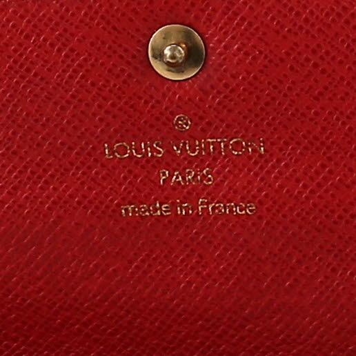 Portafogli Louis Vuitton  Sarah in tela monogram cerata marrone - Detail D2