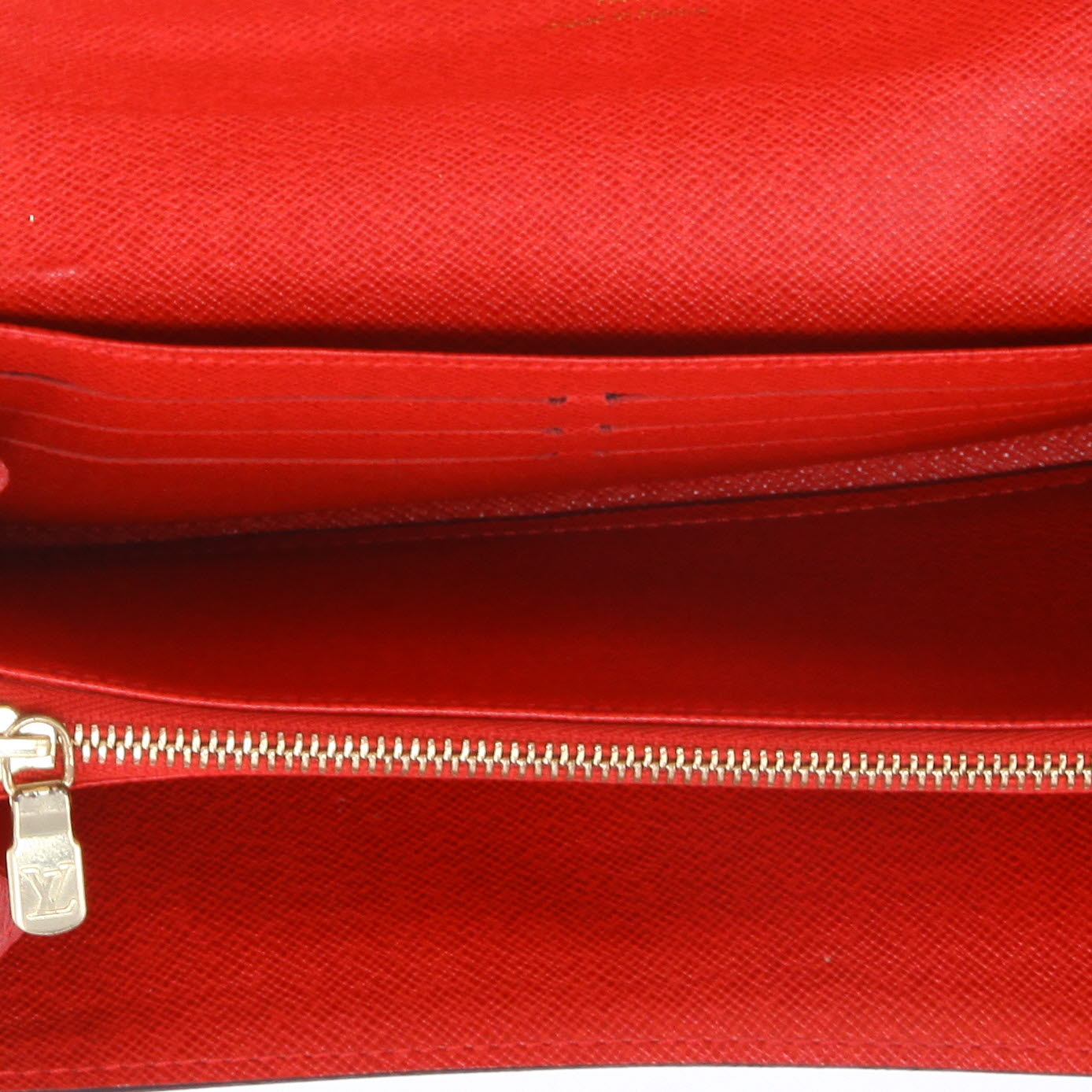 Portafogli Louis Vuitton  Sarah in tela monogram cerata marrone - Detail D3