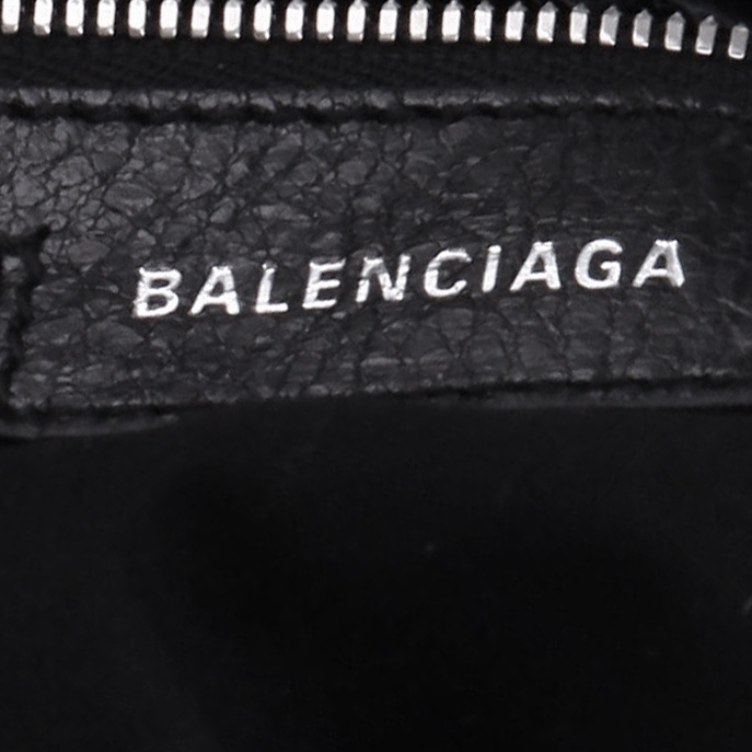 Borsa a tracolla Balenciaga  Cagole in pelle invecchiata nera - Detail D2