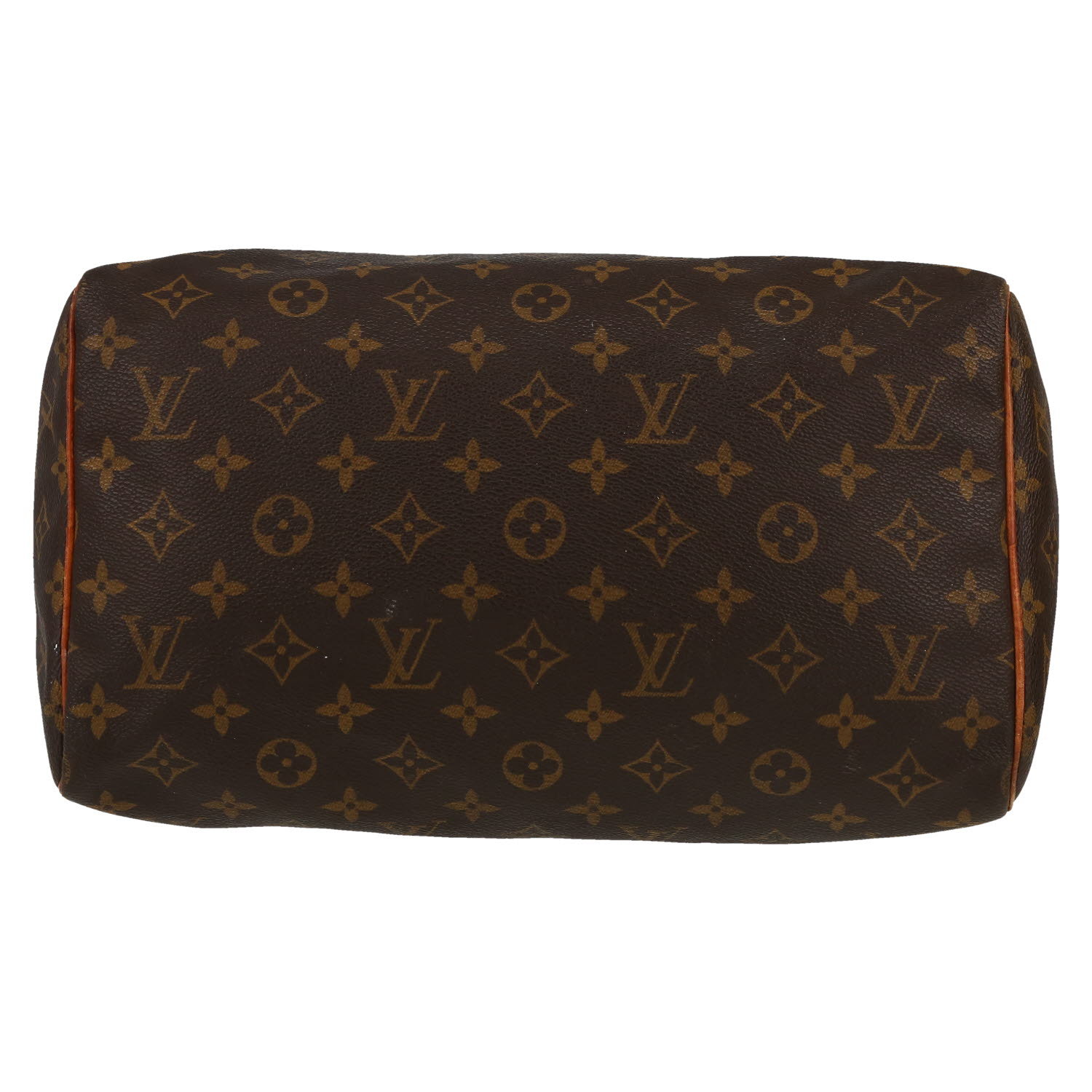 Louis Vuitton  Speedy 30 handbag  in brown monogram canvas  and natural leather - Detail D1