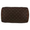 Bolso de mano Louis Vuitton  Speedy 30 en lona Monogram marrón y cuero natural - Detail D1 thumbnail
