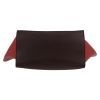 celine photos  Trapeze handbag  in red suede  and burgundy leather - Detail D1 thumbnail