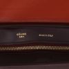 celine photos  Trapeze handbag  in red suede  and burgundy leather - Detail D2 thumbnail