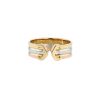 Open Cartier C de Cartier ring in yellow gold, pink gold and white gold - 00pp thumbnail