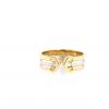 Open Cartier C de Cartier ring in yellow gold, pink gold and white gold - 360 thumbnail