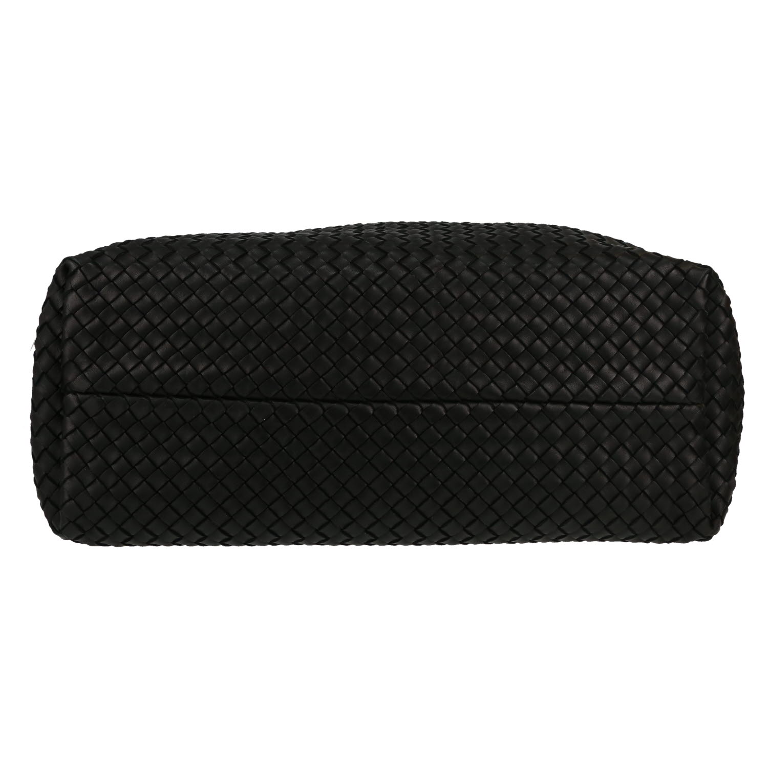 Sac cabas Bottega Veneta  Cabat en cuir intrecciato noir - Detail D1