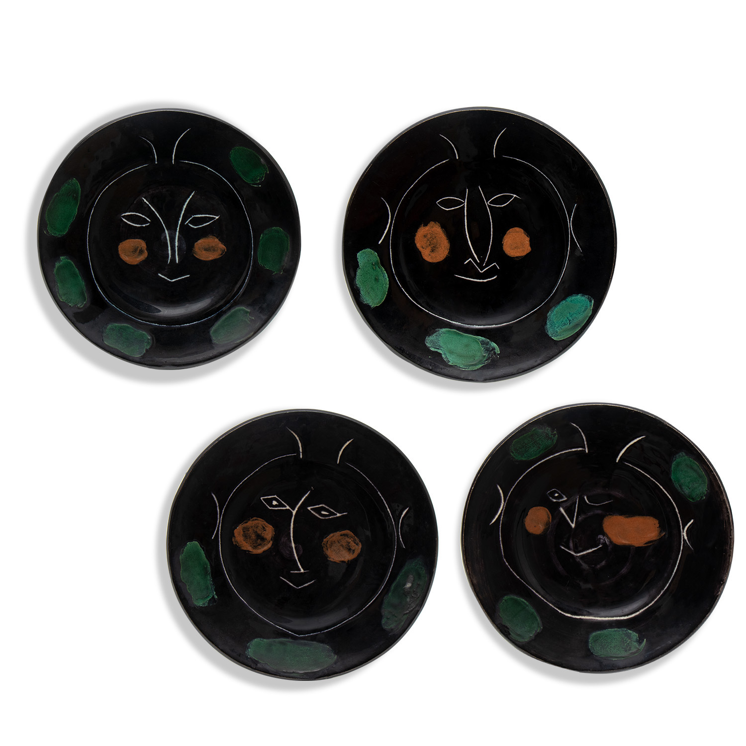 Pablo Picasso (1881-1973), Service Visage Noir - 1948 (A.R. 36-47) - Detail D1