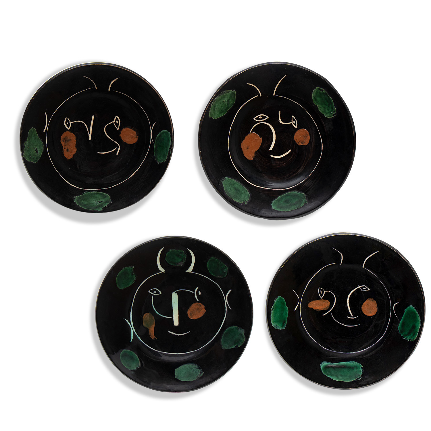 Pablo Picasso (1881-1973), Service Visage Noir - 1948 (A.R. 36-47) - Detail D2