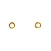 David Yurman Crossover earrings in yellow gold and cultured pearls - 360 thumbnail