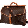 Borsa weekend Louis Vuitton  Sac de chasse in tela monogram marrone e pelle naturale - 00pp thumbnail