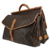Louis Vuitton  Sac de chasse weekend bag  in brown monogram canvas  and natural leather - Detail D2 thumbnail